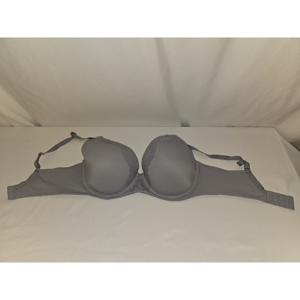 Soma‎ Embraceables Crochet Perfect Coverage Underwire Lilac Bra 34 DD